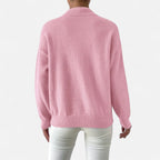 Solènne | Women’s Elegant Mock-Neck Pullover Sweater