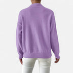 Solènne | Women’s Elegant Mock-Neck Pullover Sweater