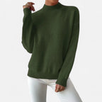 Solènne | Women’s Elegant Mock-Neck Pullover Sweater