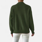 Solènne | Women’s Elegant Mock-Neck Pullover Sweater