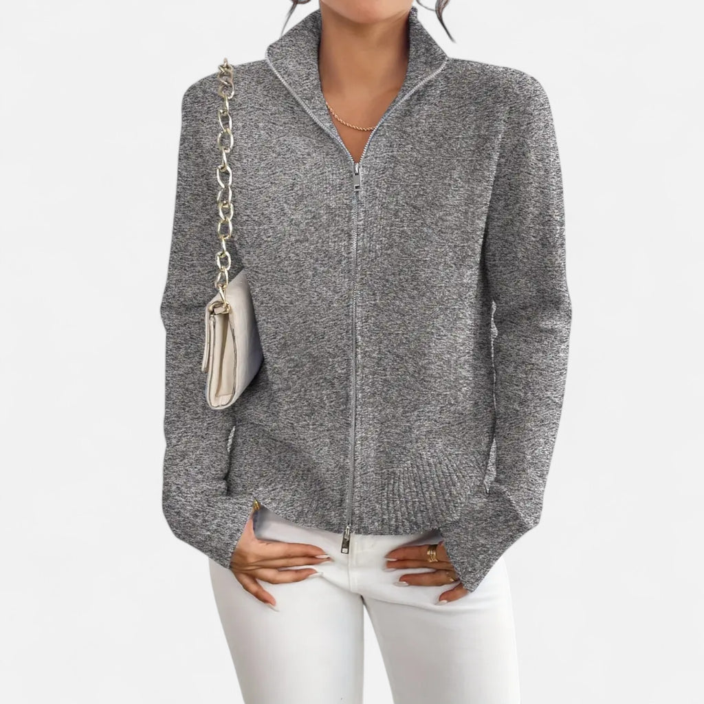 Solènne | Women’s Dual-Zip Colour-Block Sweater