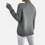 Solènne | Women’s Elegant Mock-Neck Pullover Sweater