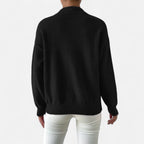 Solènne | Women’s Elegant Mock-Neck Pullover Sweater