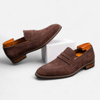 Solènne | Men’s Cowhide Slip-On Penny Loafers