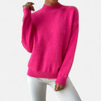 Solènne | Women’s Elegant Mock-Neck Pullover Sweater