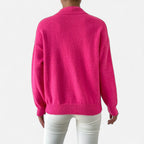 Solènne | Women’s Elegant Mock-Neck Pullover Sweater