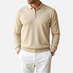 Solenne | Men’s Long-Sleeve Zip-Neck Polo