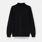 Solènne | Men’s Half-Turtleneck Cotton Blend Sweater