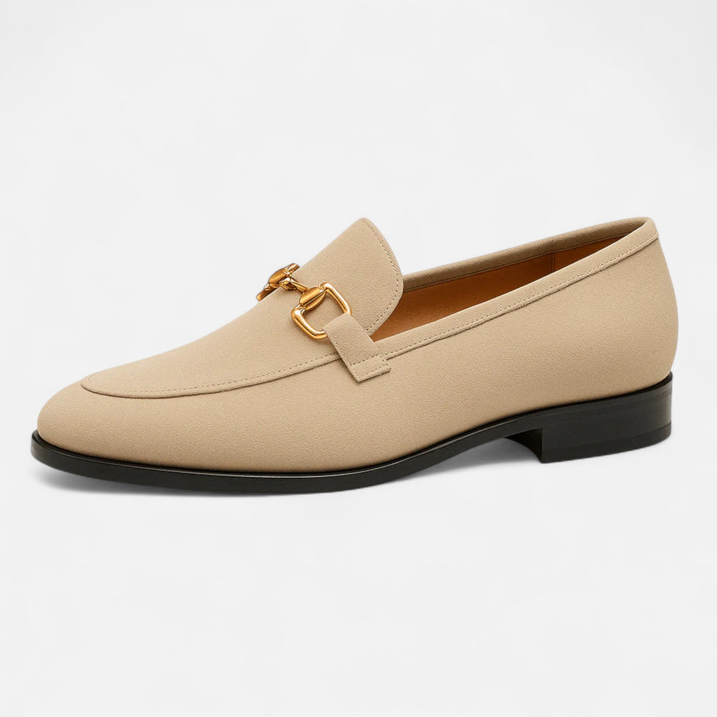 Solènne | Men’s Luxurious Suede Almond-Toe Loafers