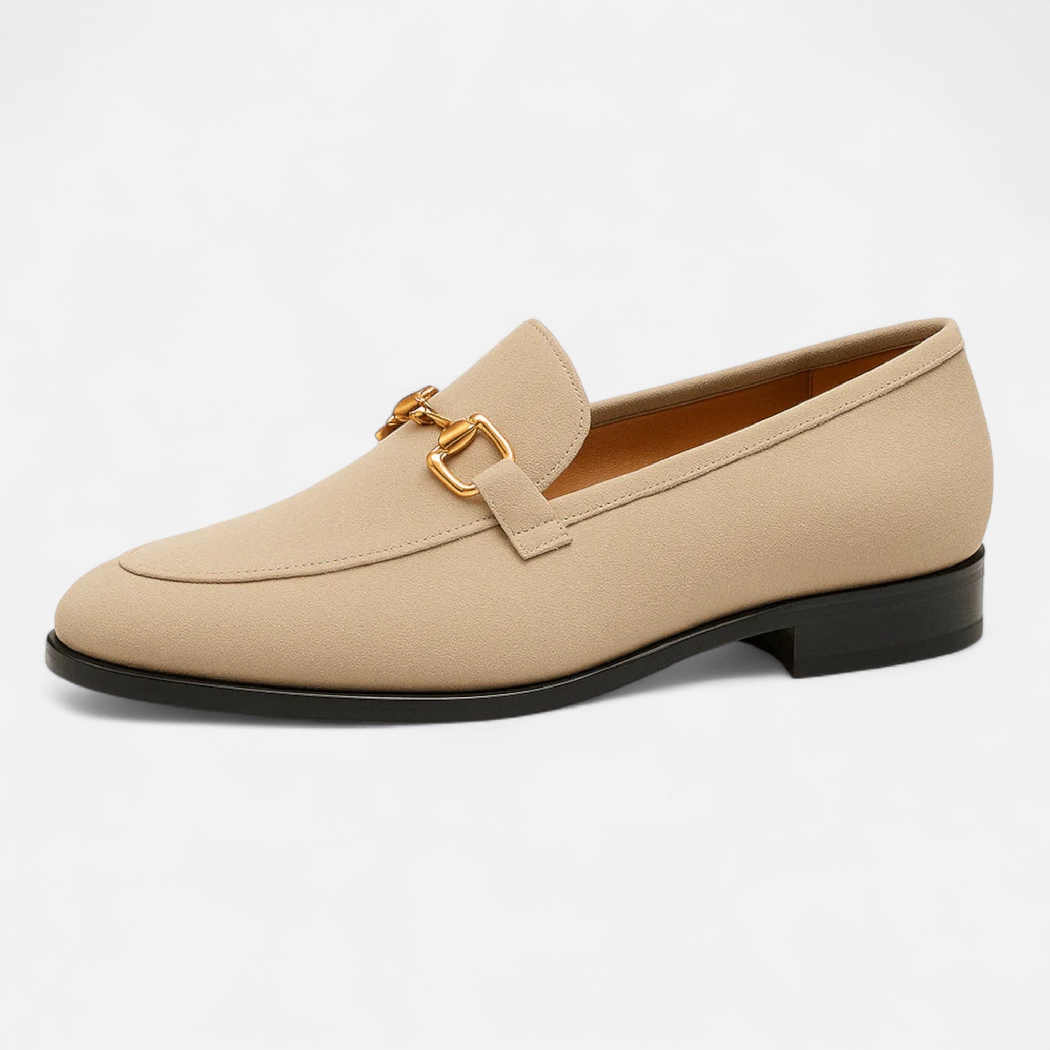 Solènne | Men’s Luxurious Suede Almond-Toe Loafers
