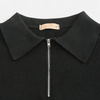 Solènne | Men’s Cotton Half-Zip Knit Sweater