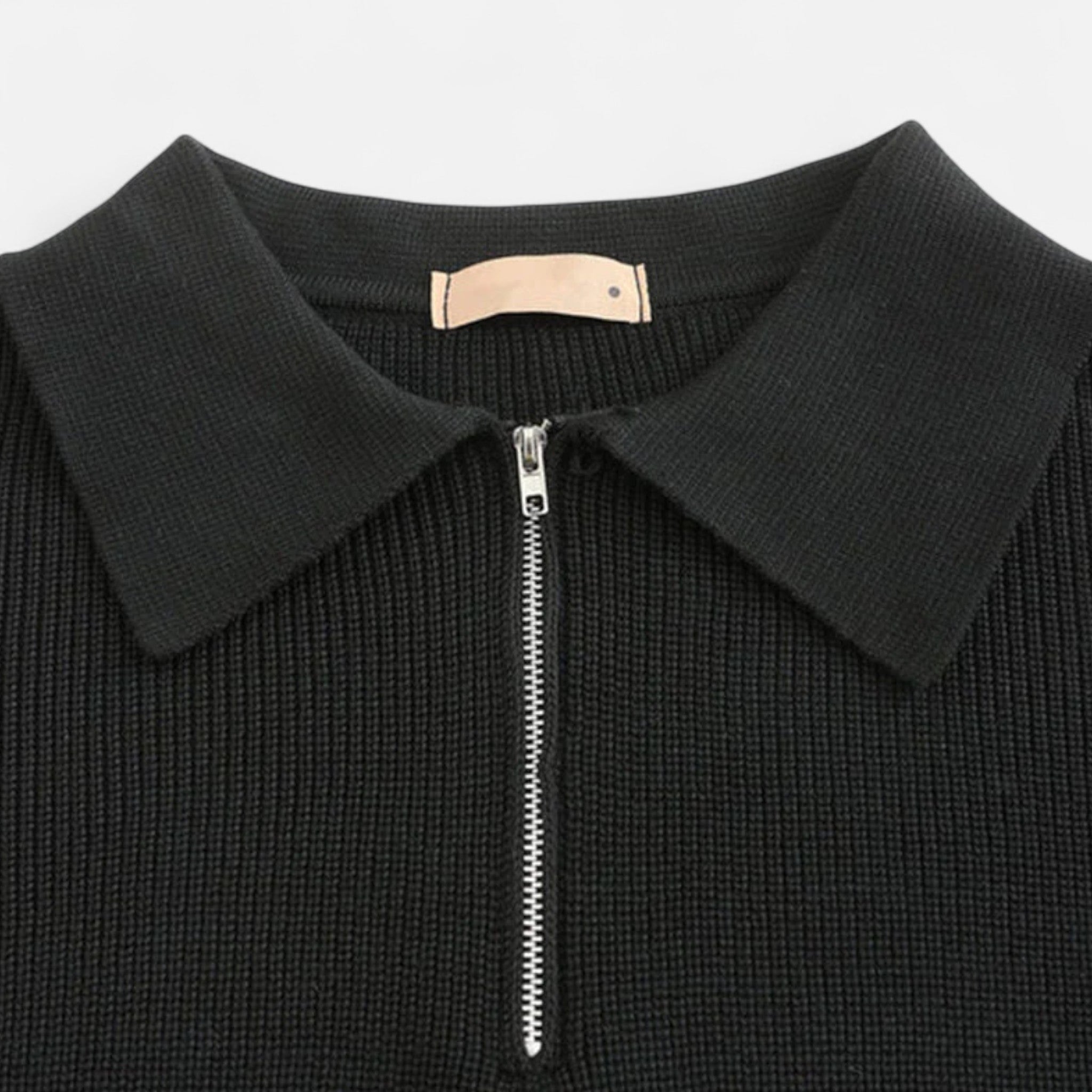 Solènne | Men’s Cotton Half-Zip Knit Sweater