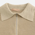 Solènne | Men’s Cotton Half-Zip Knit Sweater