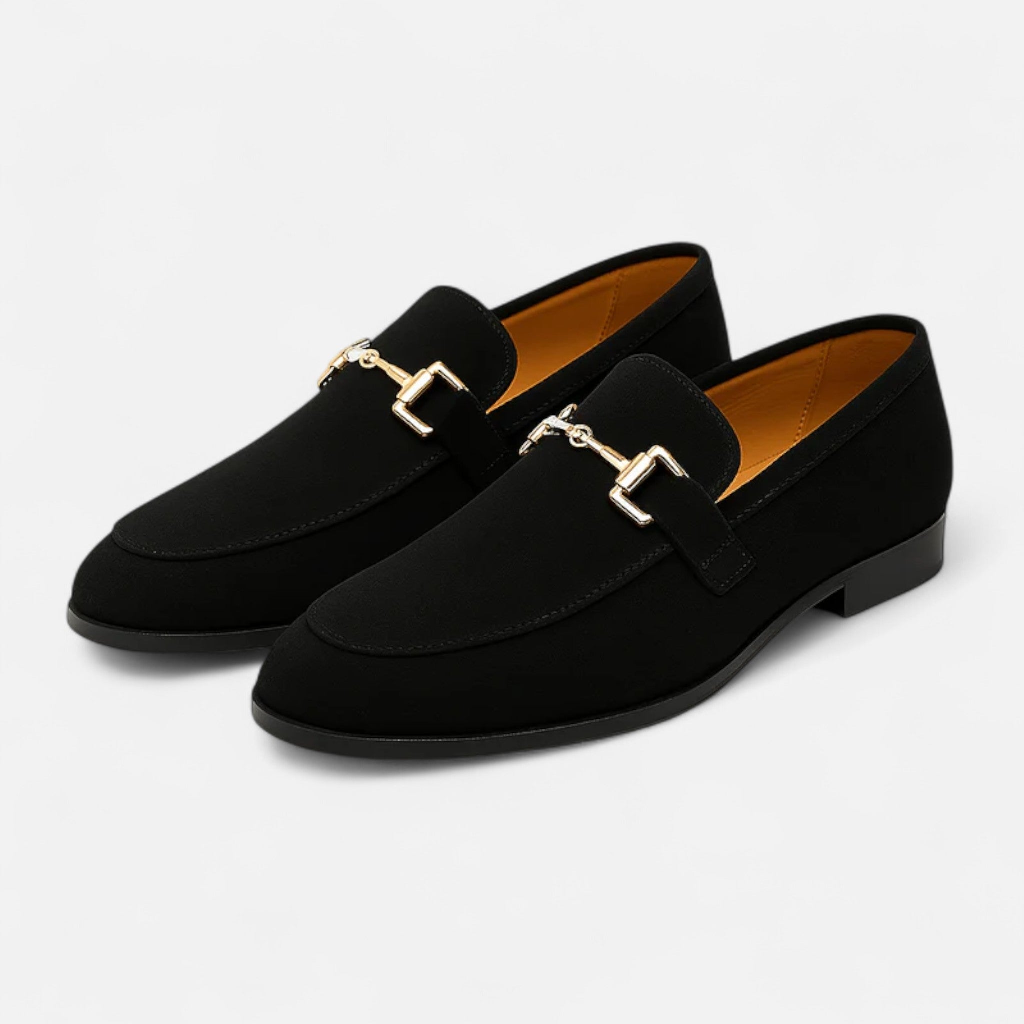 Solènne | Men’s Luxurious Suede Almond-Toe Loafers